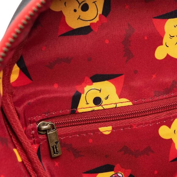 Loungefly Disney Vampire Winnie the Pooh Mini Backpack w/manufacturer flaw - Picture 7 of 14